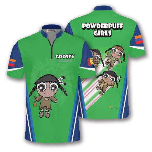 The Powderpuff Girls Custom Quater Zip Jersey (Darcy)