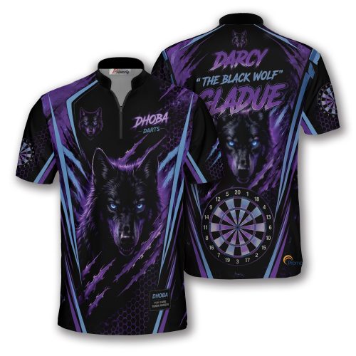 The Black Wolf Custom Quater Zip Jersey (Darcy)